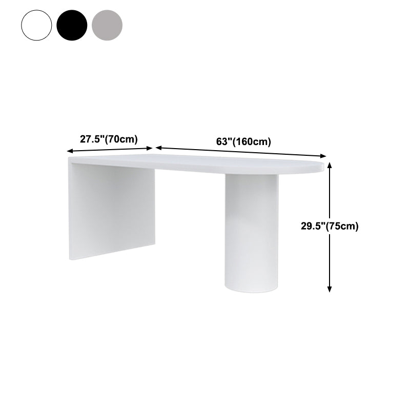 Freeform Solid Wood Dining Table Contemporary Dining Table for Kitchen
