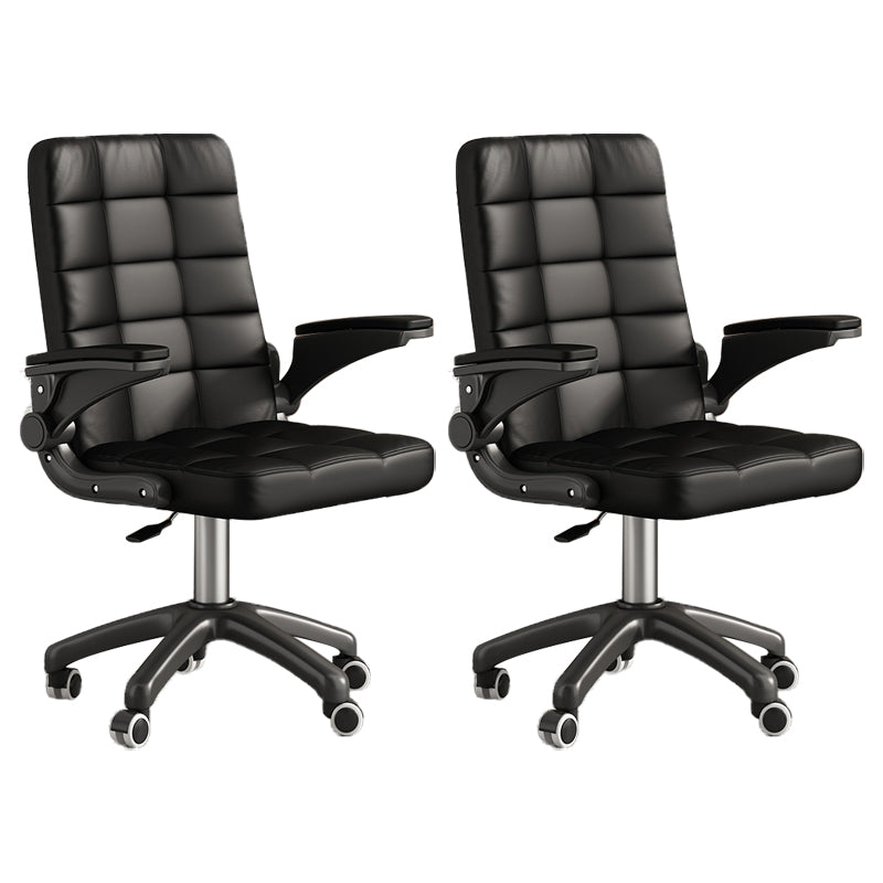 Contemporary Executive Chair Swivel Slide Tufted Managers Chair