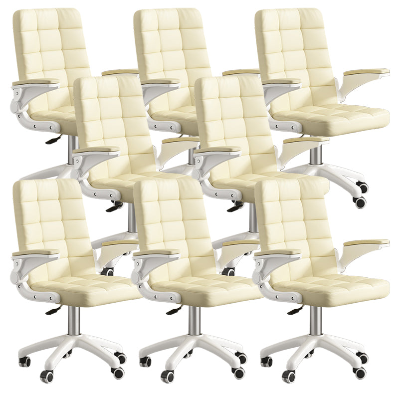 Contemporary Executive Chair Swivel Slide Tufted Managers Chair