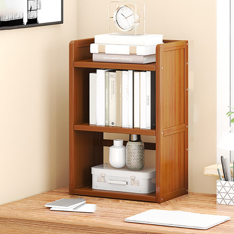 Standard Contemporary Shelf Bookcase Bamboo Open Bookcase for Office