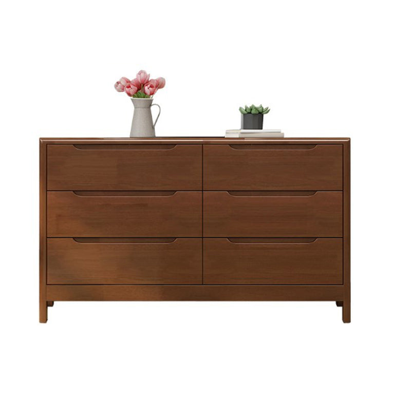 Contemporary Vertical Bedroom Chest Wooden Storage Chest with Drawers