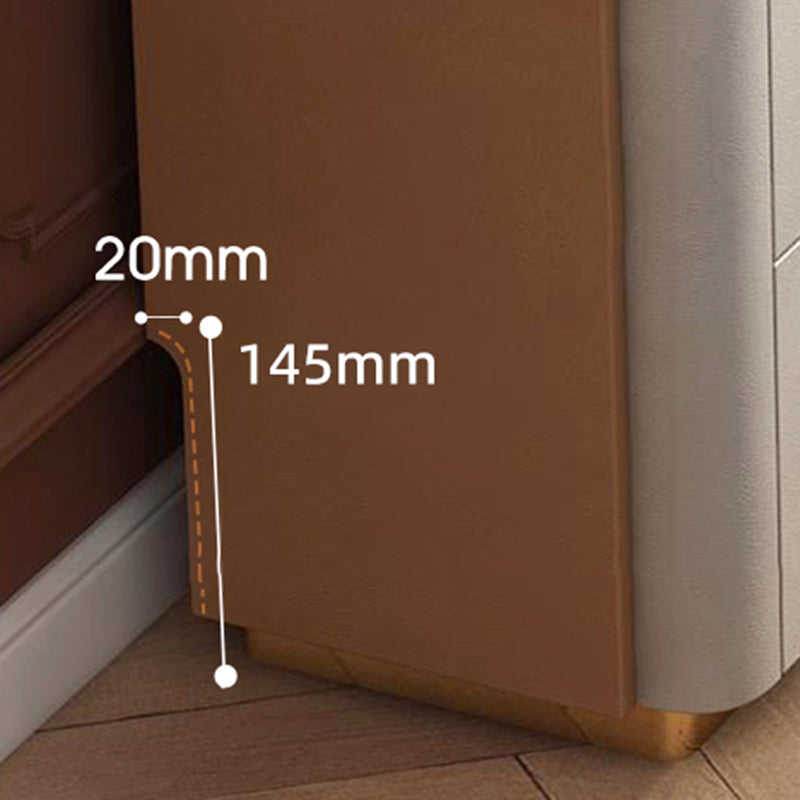 11.7-inch Width Glam Dresser Stone Storage Chest Dresser with 6 Drawers