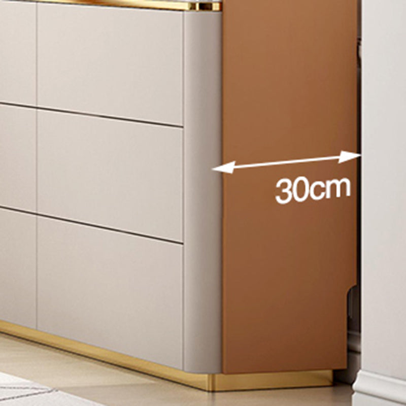 11.7-inch Width Glam Dresser Stone Storage Chest Dresser with 6 Drawers