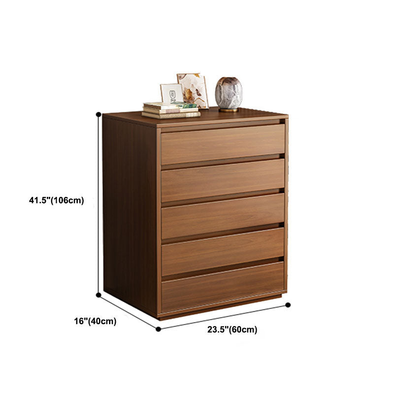 Contemporary Wooden Chest Bedroom Storage Chest with Drawers