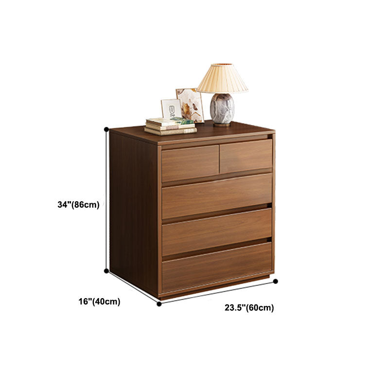 Contemporary Wooden Chest Bedroom Storage Chest with Drawers