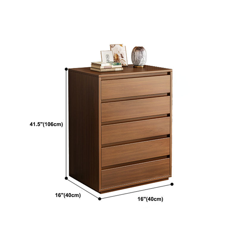 Contemporary Wooden Chest Bedroom Storage Chest with Drawers