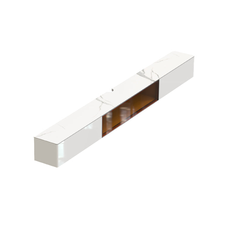 9.06"H TV Stand Contemporary Style Wall-mounted TV Console with 2 Drawers
