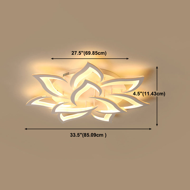 Modern Unique Shape Ceiling Mount Light Fixture Ceiling Mounted Light in White