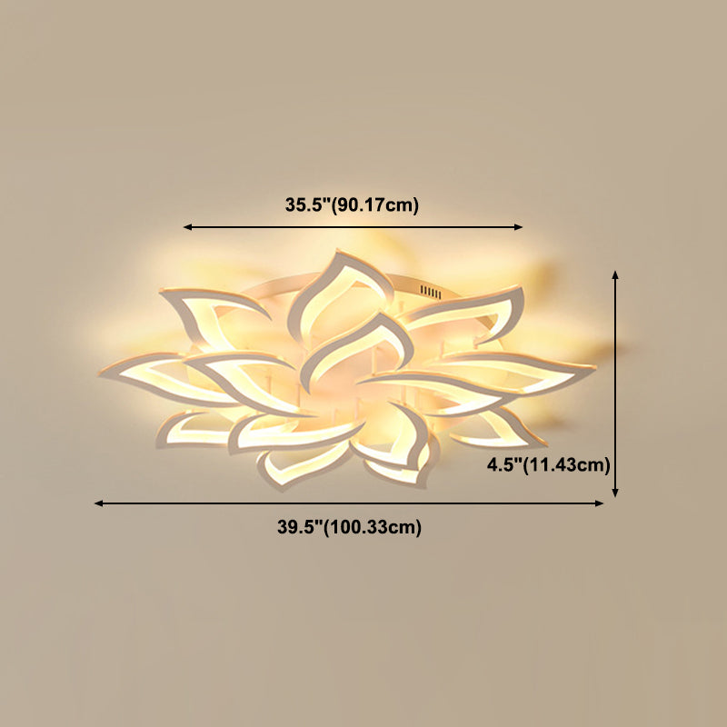 Modern Unique Shape Ceiling Mount Light Fixture Ceiling Mounted Light in White