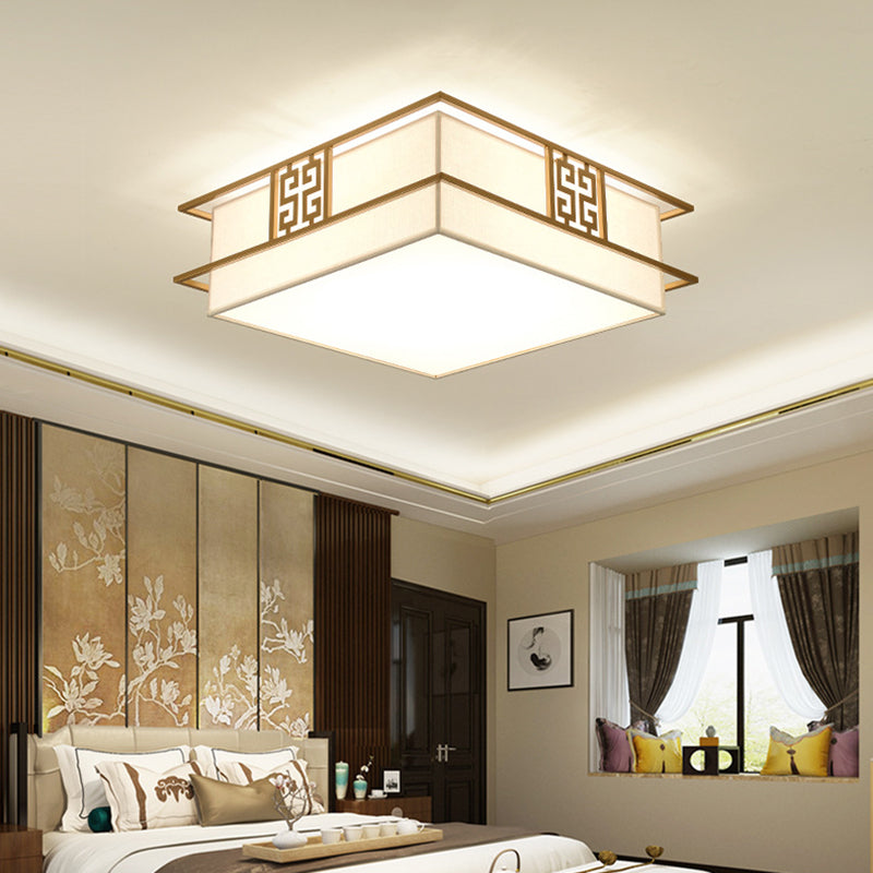 Modern Ceiling Mount Light Fixture Fabrics Multiple-Light Ceiling Light Fixture