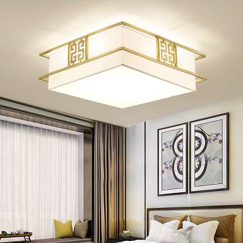 Modern Ceiling Mount Light Fixture Fabrics Multiple-Light Ceiling Light Fixture