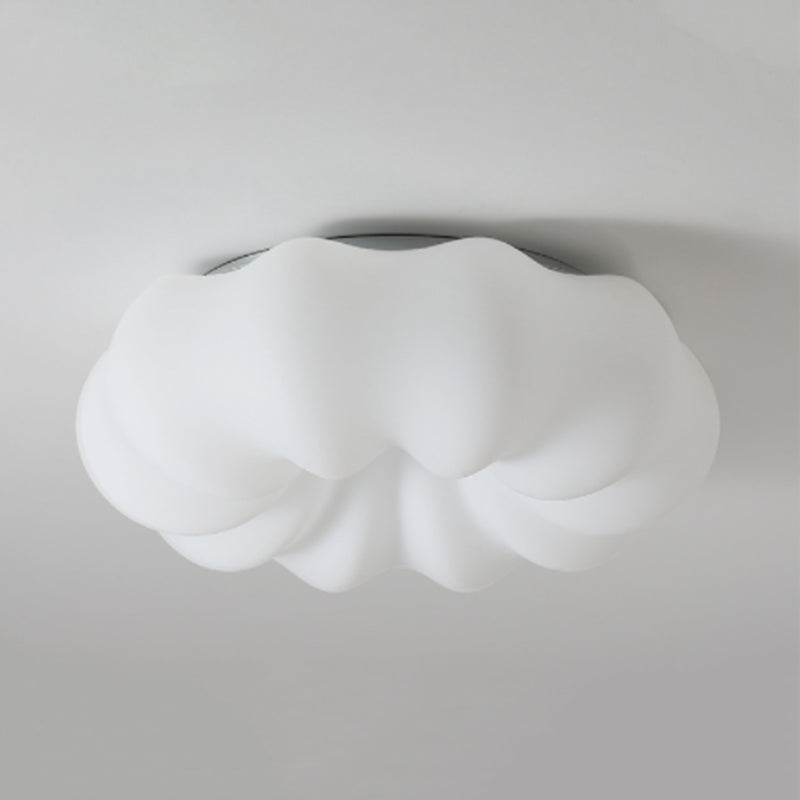 White Flush Mount Lighting Modernism Metal Ceiling Light for Hallway