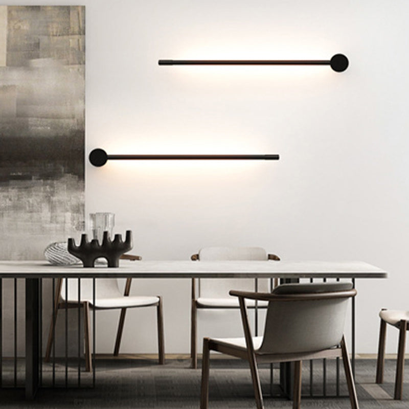 1 Light Linear Wall Light Modern Metal Wall Sconce for Bedroom
