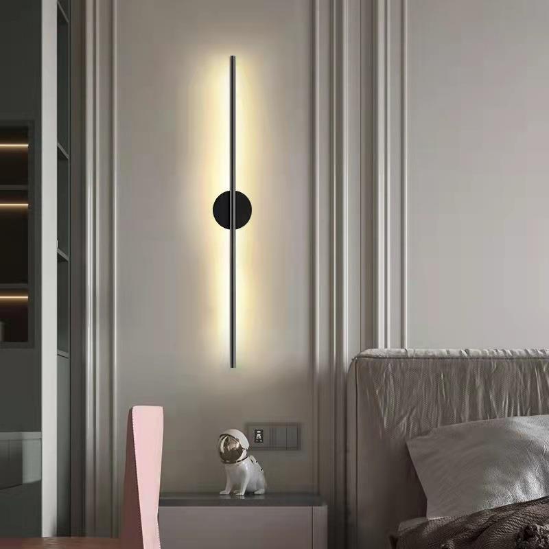 Metal Linear Sconces Indoor Contemporary 1 Light Wall Light Fixture for Bedroom