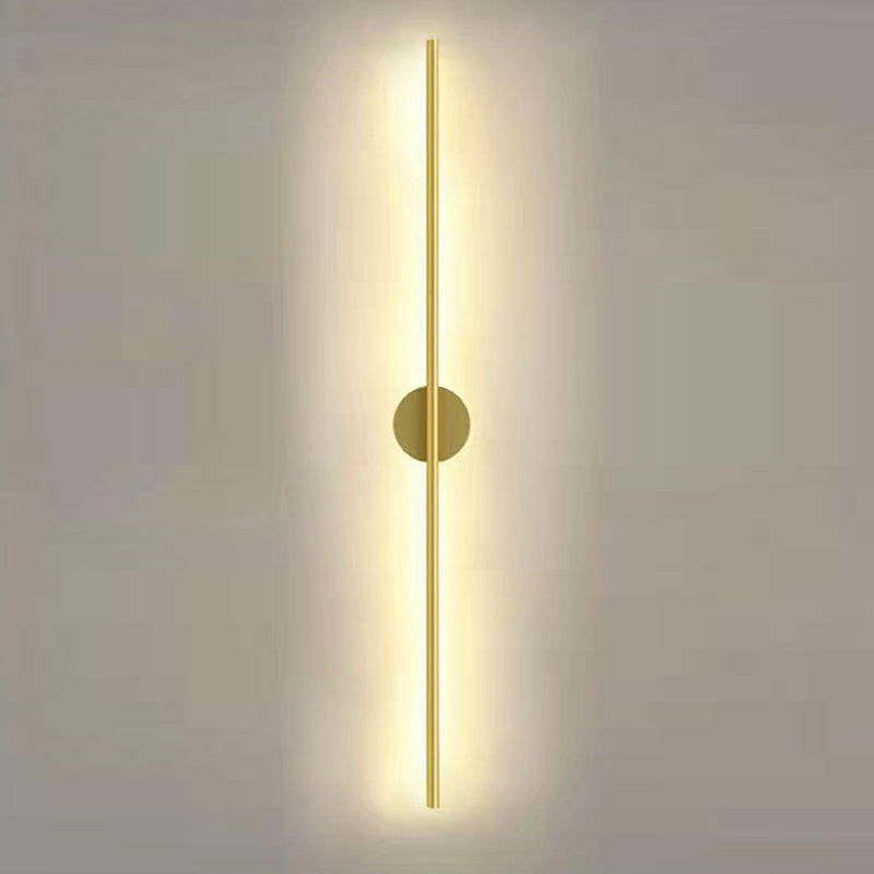 Metal Linear Sconces Indoor Contemporary 1 Light Wall Light Fixture for Bedroom