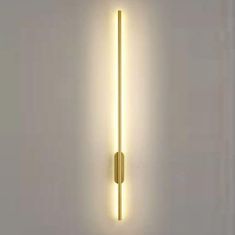 Metal Linear Sconces Indoor Contemporary 1 Light Wall Light Fixture for Bedroom
