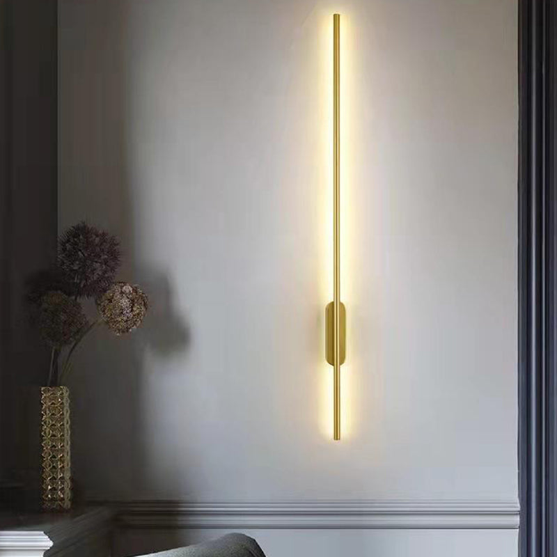 Metal Linear Sconces Indoor Contemporary 1 Light Wall Light Fixture for Bedroom