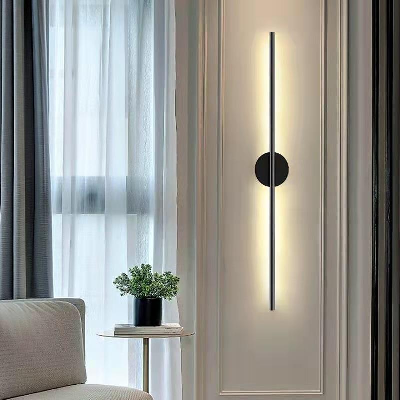 Metal Linear Sconces Indoor Contemporary 1 Light Wall Light Fixture for Bedroom