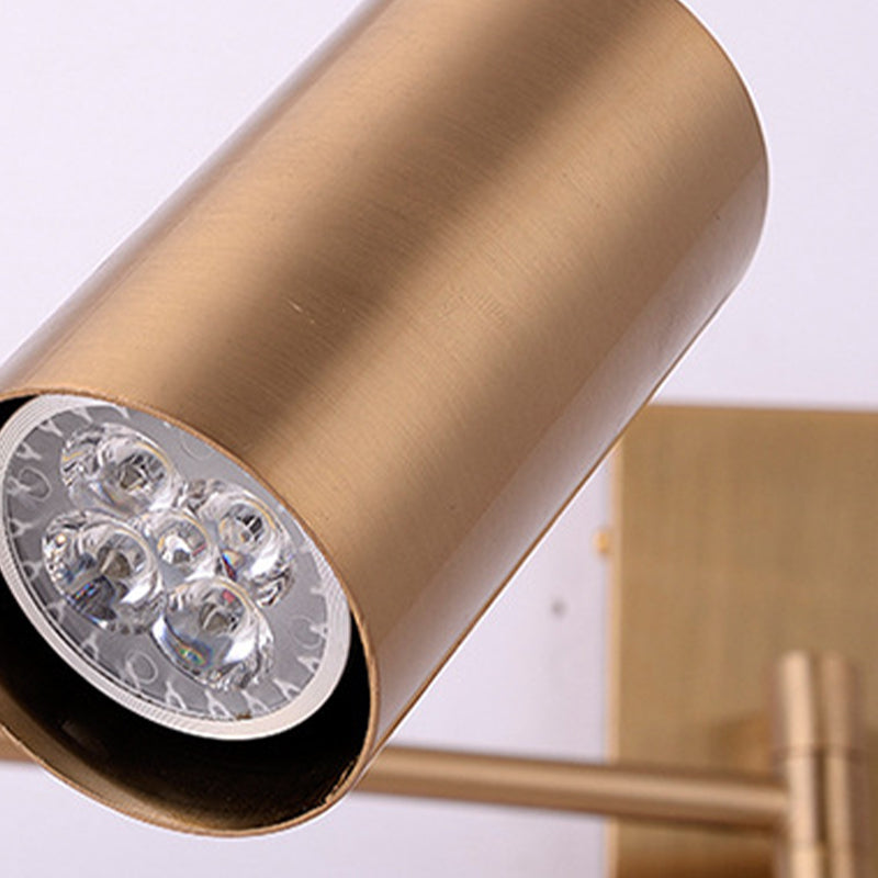 Modern Style Curved Arm Shape Wall Sconce Ceramic 1 Sconce Light in Gold / Black