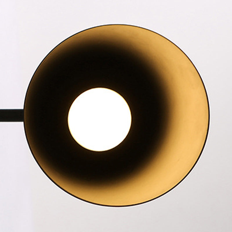 Industrial Style Hourglass Shape Wall Lamp Metal 1 Sconce Light in White/Black