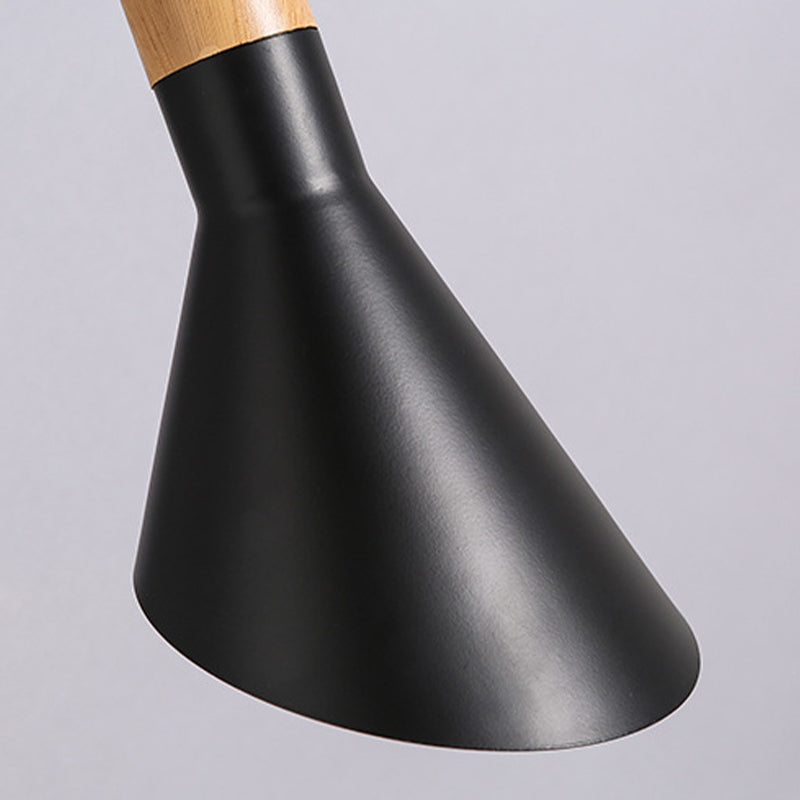 Industrial Style Hourglass Shape Wall Lamp Metal 1 Sconce Light in White/Black