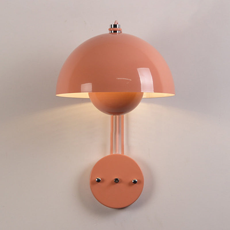 Modern Dome Wall Sconce Lighting Metal 1-Light Wall Sconces for Living Room