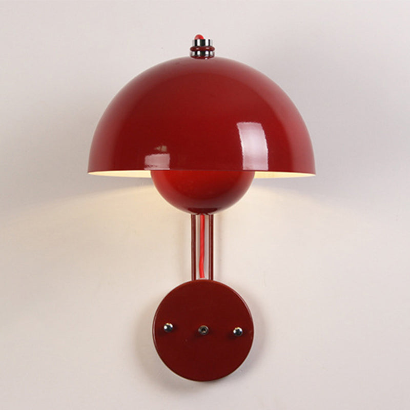 Modern Dome Wall Sconce Lighting Metal 1-Light Wall Sconces for Living Room