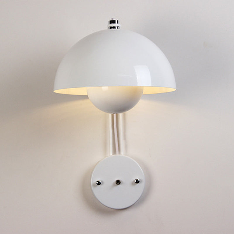 Modern Dome Wall Sconce Lighting Metal 1-Light Wall Sconces for Living Room