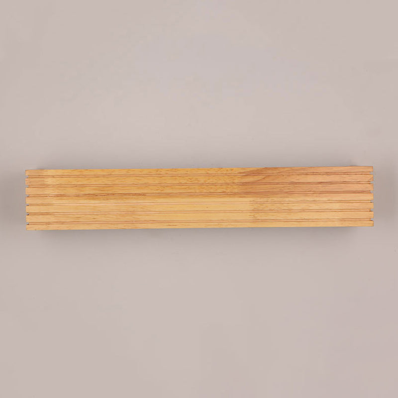Wood Rectangular Vanity Wall Lights Contemporary Style 1 Light Vanity Lighting Ideas
