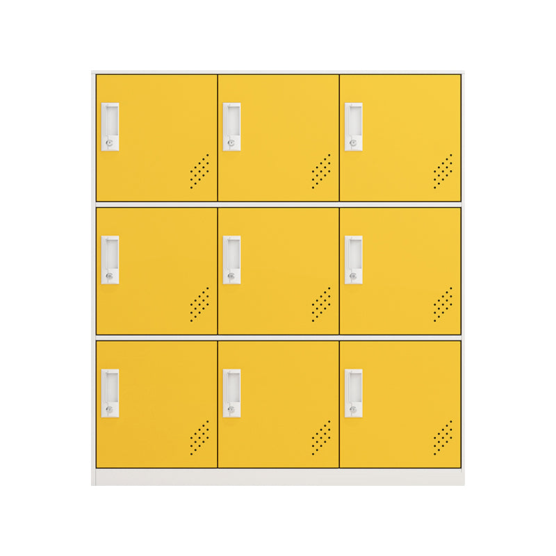 Contemporary Hinged Storage Cabinet Steel Non-Hanging Armoire