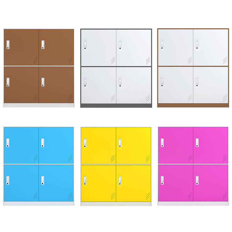 Non-Hanging Armoire Contemporary Steel Storage Cabinet for Home