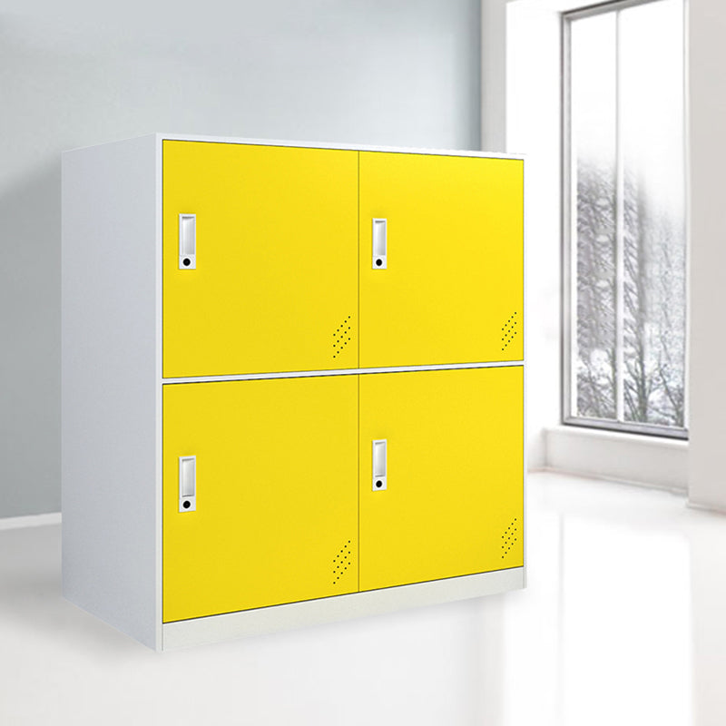 Non-Hanging Armoire Contemporary Steel Storage Cabinet for Home