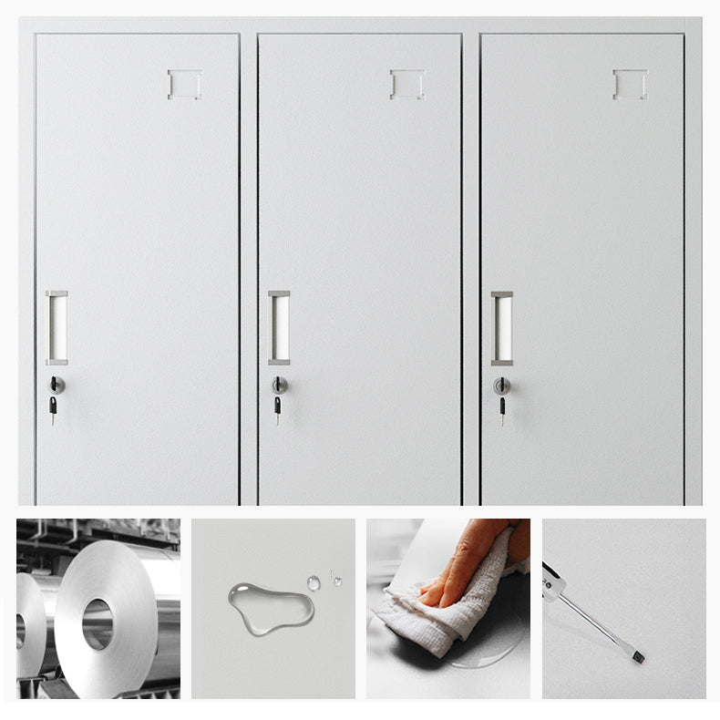 Steel Wardrobe Cabinet Contemporary Hinged Wardrobe Armoire for Home