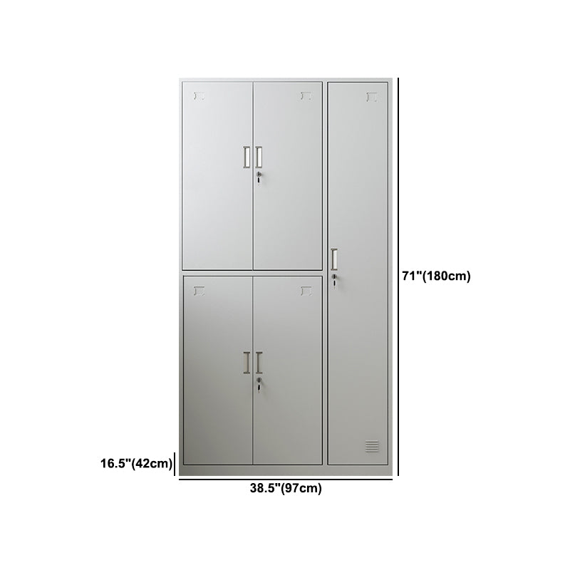 Steel Wardrobe Cabinet Contemporary Hinged Wardrobe Armoire for Home