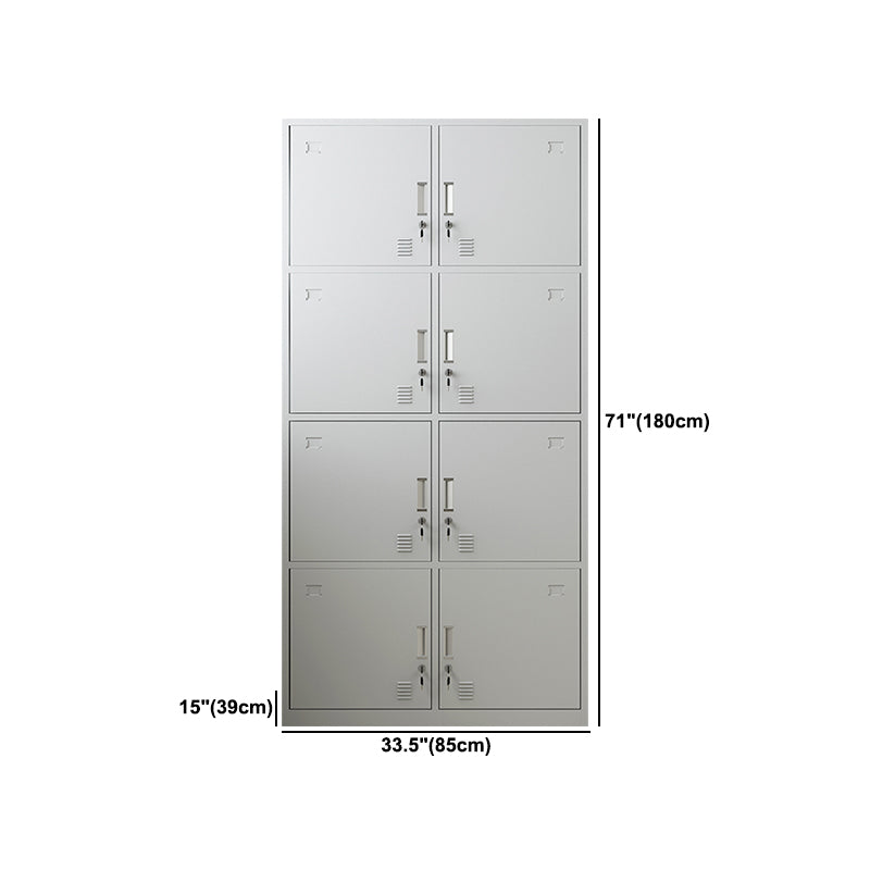 Steel Wardrobe Cabinet Contemporary Hinged Wardrobe Armoire for Home