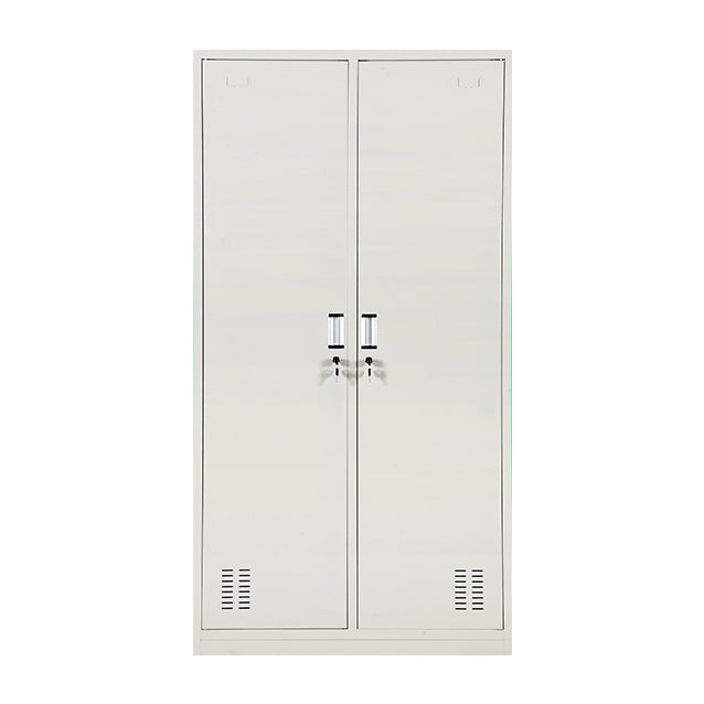 Gray Hinged Wardrobe Closet Contemporary Steel Wardrobe Cabinet