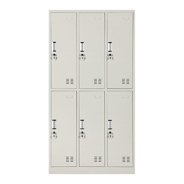 Gray Hinged Wardrobe Closet Contemporary Steel Wardrobe Cabinet