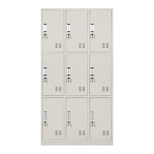 Gray Hinged Wardrobe Closet Contemporary Steel Wardrobe Cabinet