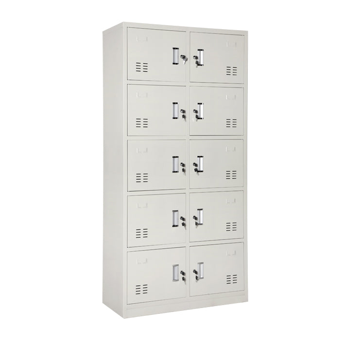 Gray Hinged Wardrobe Closet Contemporary Steel Wardrobe Cabinet