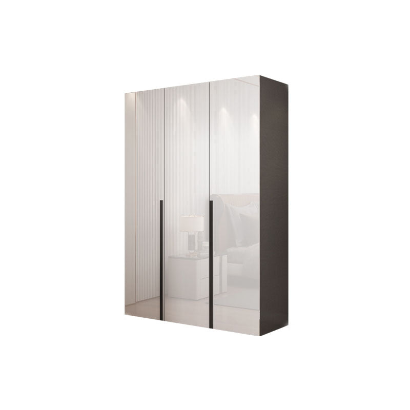 Contemporary Style Wardrobe Cabinet Wood Armoire with Door for Bedroom