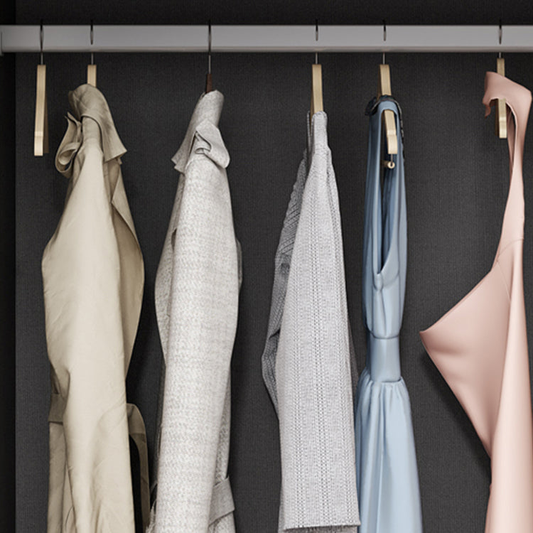 Contemporary Style Wardrobe Cabinet Wood Armoire with Door for Bedroom