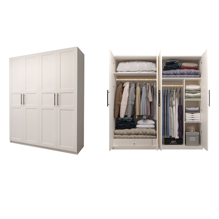 Modern Wardrobe Armoire Engineer Wood Armoire with Door for Bedroom