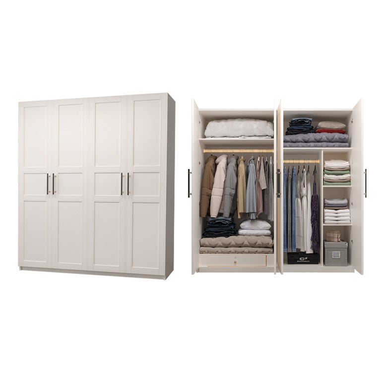 Modern Wardrobe Armoire Engineer Wood Armoire with Door for Bedroom