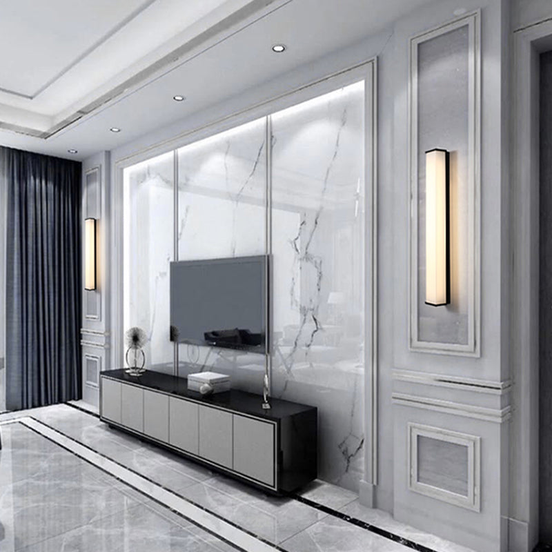 Contemporary Style Wall Mount Lamp Glass Wall Sconce Light for Living Room
