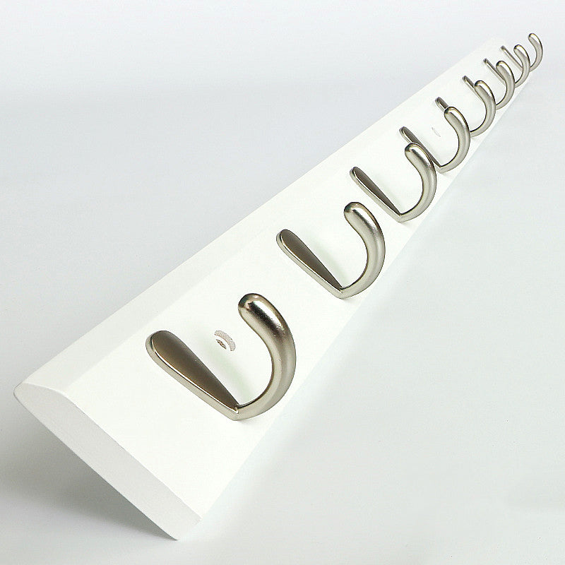 Modern Wood Coat Rack Wall-Mounted with Hooks Entry Hall Tree