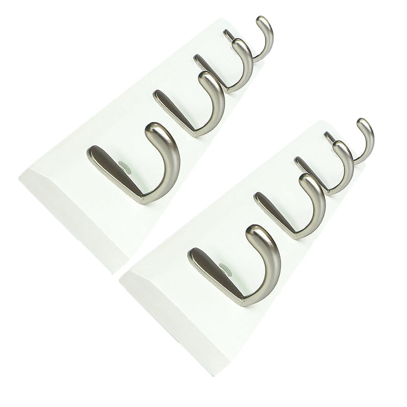 Modern Wood Coat Rack Wall-Mounted with Hooks Entry Hall Tree