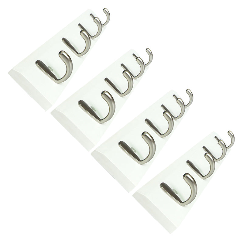 Modern Wood Coat Rack Wall-Mounted with Hooks Entry Hall Tree