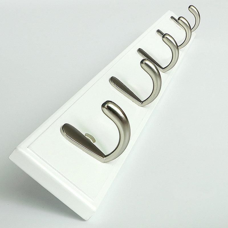 Modern Wood Coat Rack Wall-Mounted with Hooks Entry Hall Tree