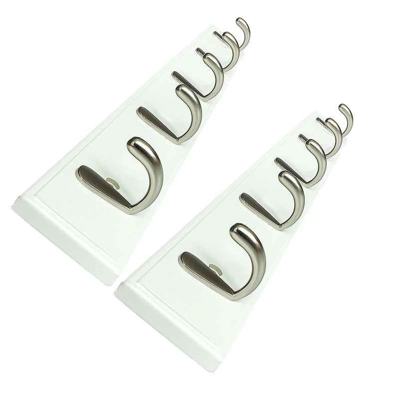 Modern Wood Coat Rack Wall-Mounted with Hooks Entry Hall Tree