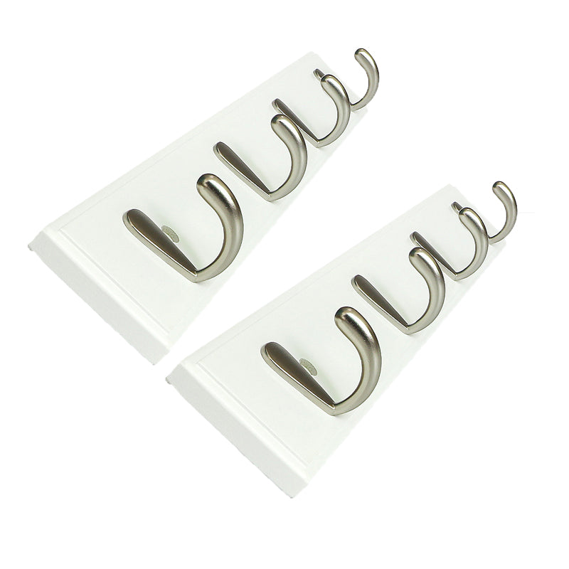 Modern Wood Coat Rack Wall-Mounted with Hooks Entry Hall Tree